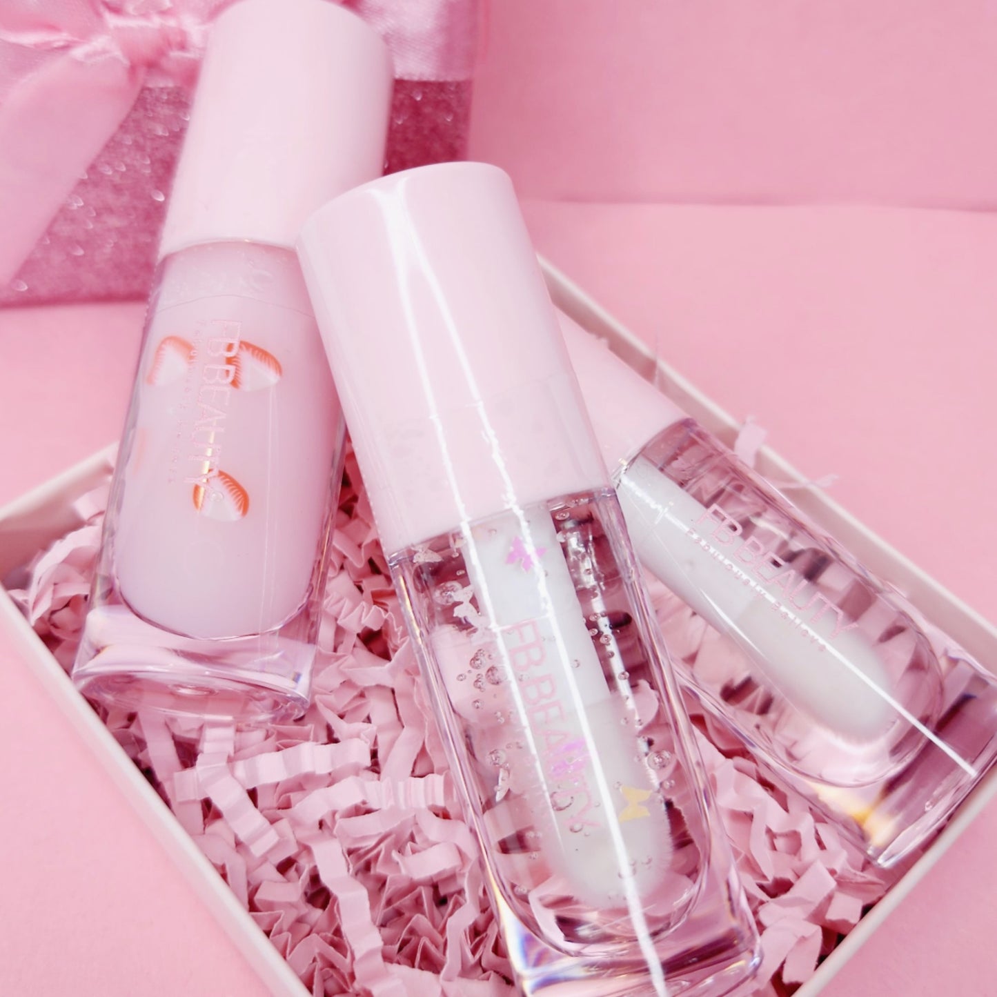 3 Lip Gloss Bundle Deal - Moisturizing, Non-Sticky, Hydrated Long Lasting Glossy Lip Glosses (cruelty free)