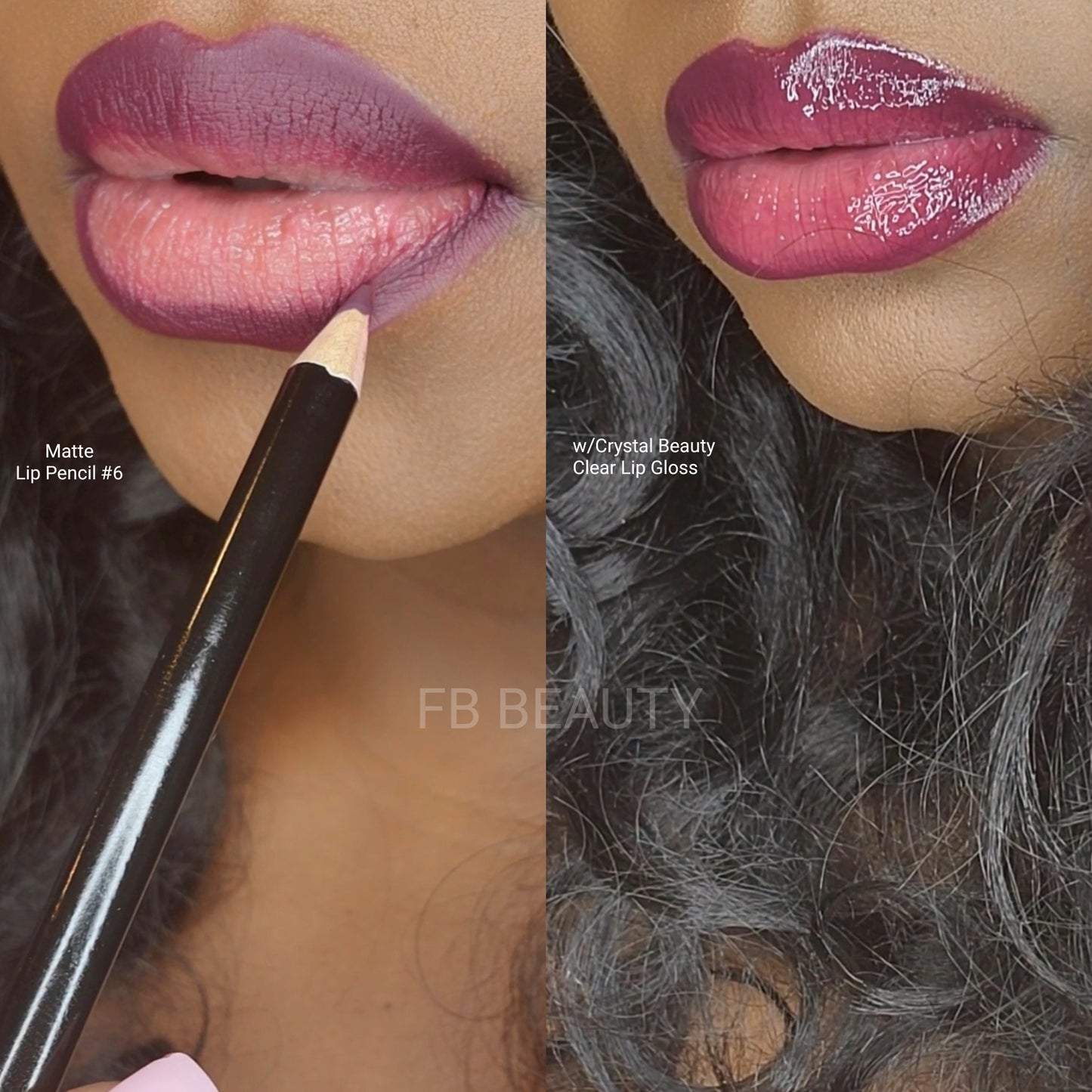 Matte Purple Lip Liner / Lip Pencil #6